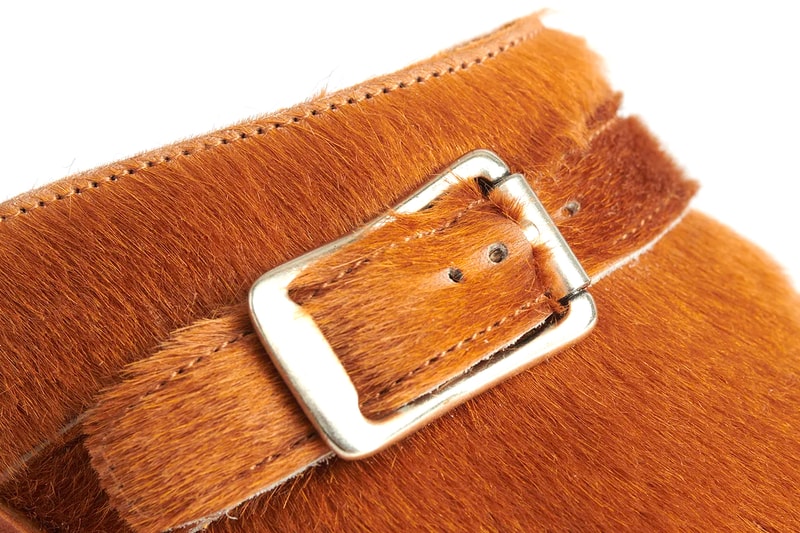 Our Legacy Camion Mule Caramel Hair on Hide Vibram Outsole Kilger Leather Italian Buckle Strap Fine Materials Luxury Footwear Stockholm Sweden
