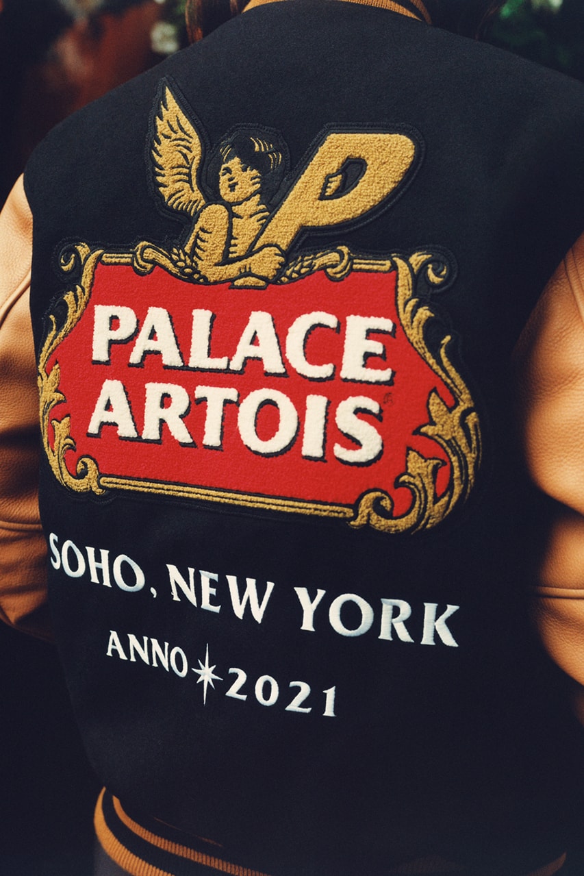 palace stella artois fall winter 2021 lookbook release details information buy cop purchase london soho new york skateboards