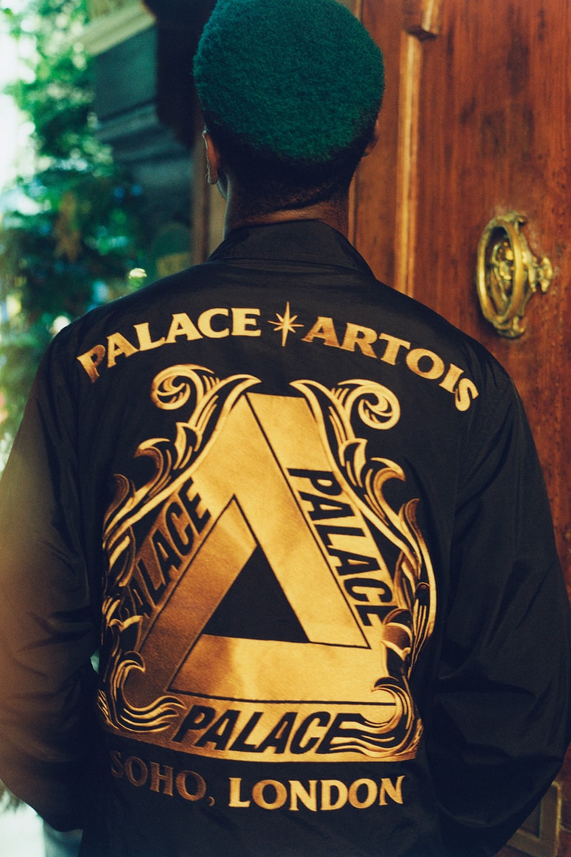 palace stella artois fall winter 2021 lookbook release details information buy cop purchase london soho new york skateboards