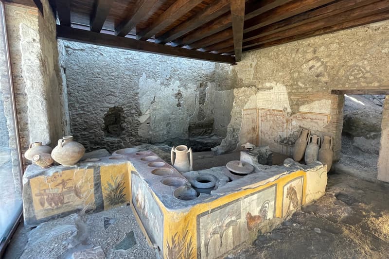 Ancient Roman Thermopolium Pompeii Excavation Site