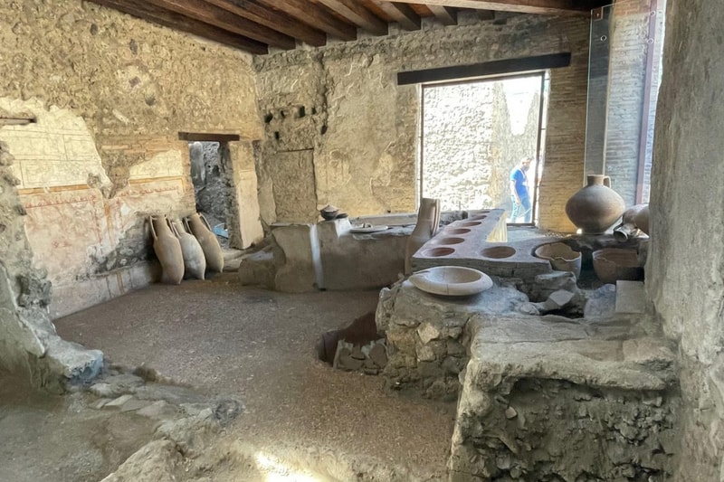 Ancient Roman Thermopolium Pompeii Excavation Site