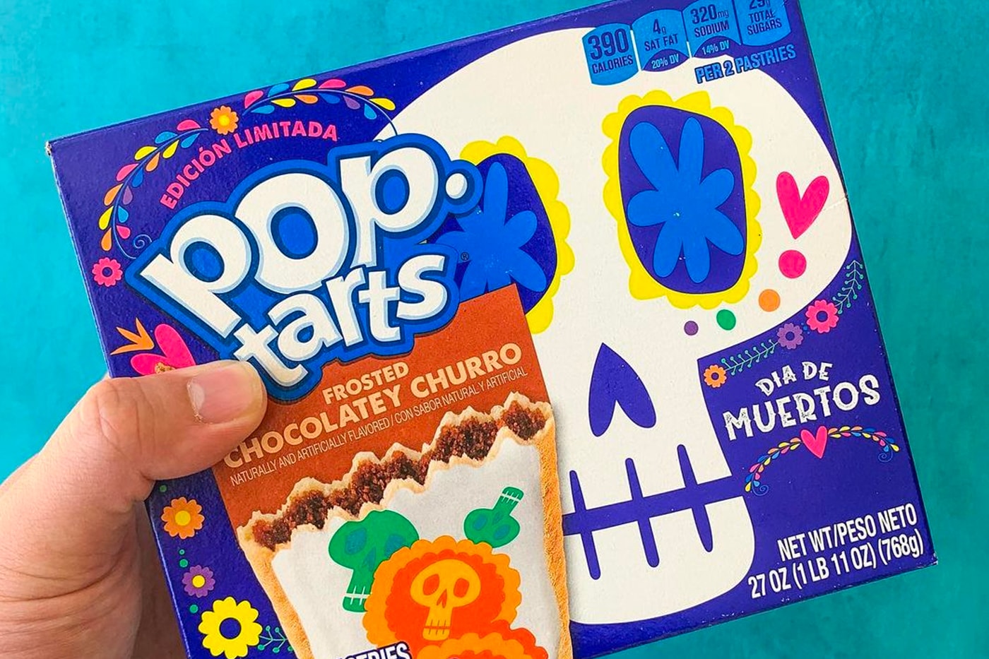 Pop-Tarts Dia De Muertos Chocolate Churro Flavor Release 2021 Limited Edition