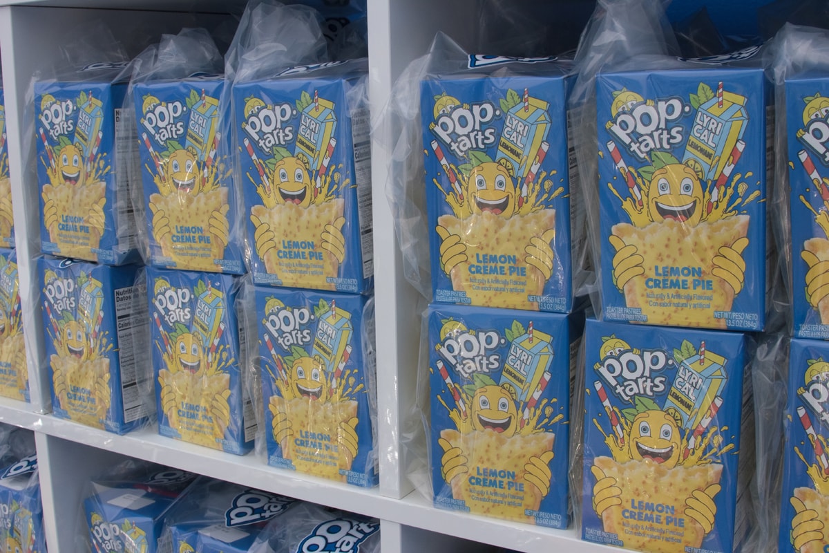 poptarts lyrical lemon lemonade los angeles event sneaker customization