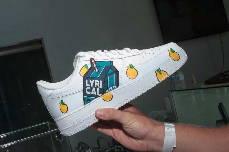 poptarts lyrical lemon lemonade los angeles event sneaker customization