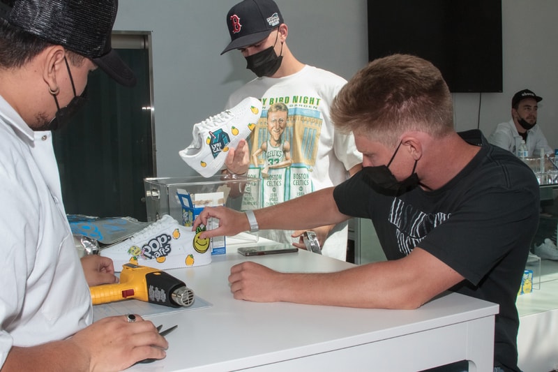 poptarts lyrical lemon lemonade los angeles event sneaker customization