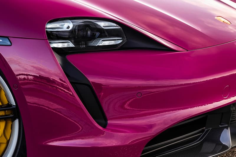 2022 Porsche Taycan Revives Retro Colorways remote auto park rubystar app battery faster charging drive range new release price info