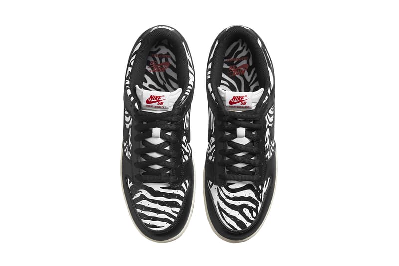 quartersnacks nike sb dunk low zebra black white DM3510 001 release date info store list buying guide photos price. 