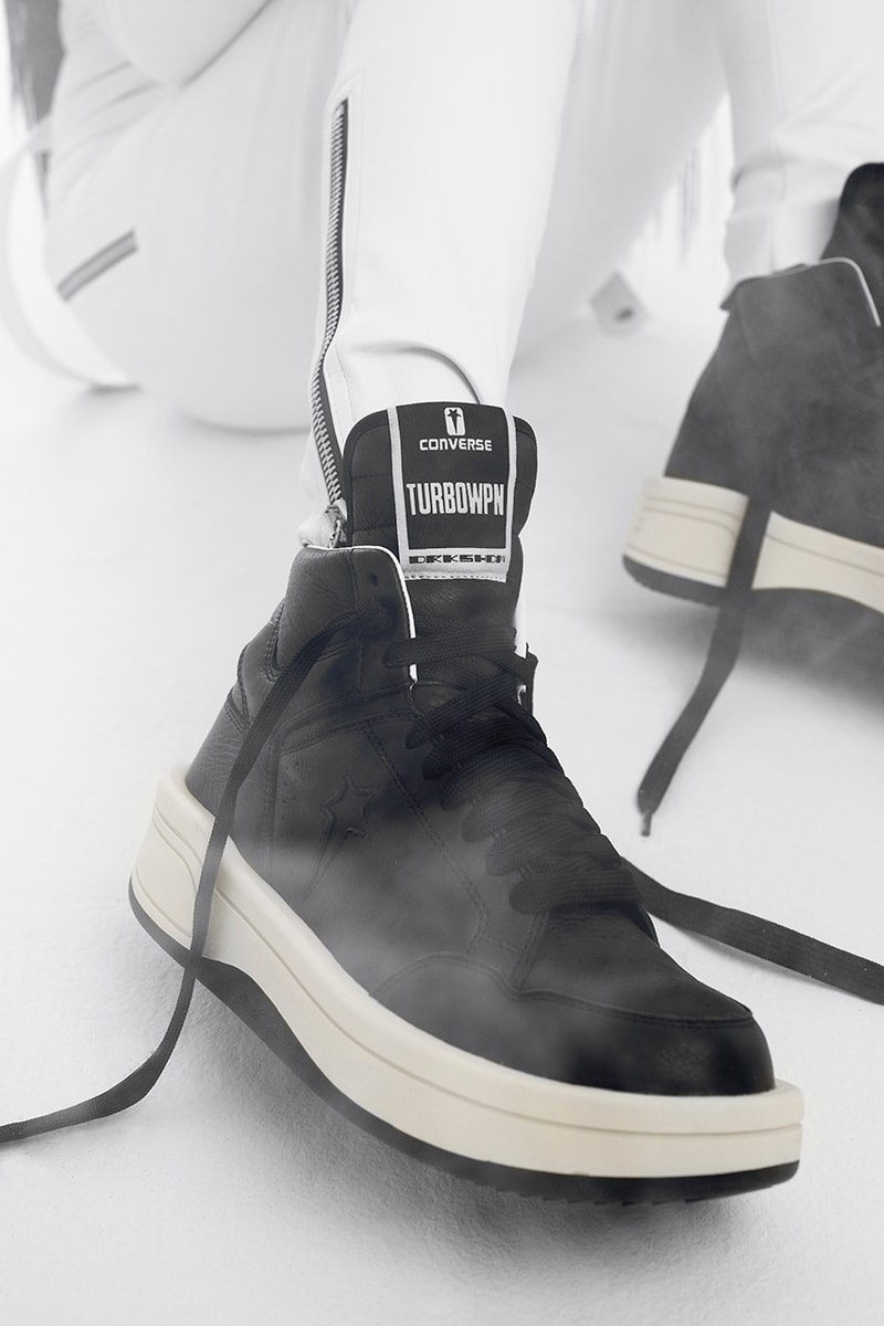 rick owens drkshdw turbowpn converse weapon black release information details basketball