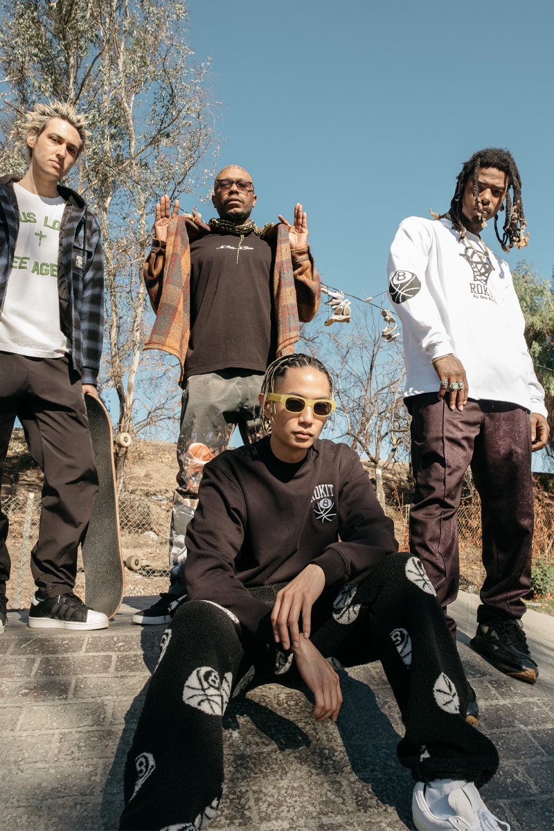 ROKIT Explores the World of Basketball Through the Unexpected Athlete ROKIT Fall/Winter 2021 Lookbook Release Info punk hardcore hip hop basketball nba 