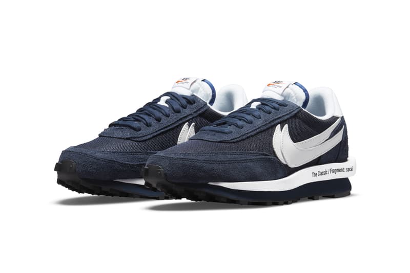 sacai chitose abe fragment design hiroshi fujiwara nike sportswear ldwaffle blue void obsidian white navy DH2684 400 official release date info photos price store list buying guide