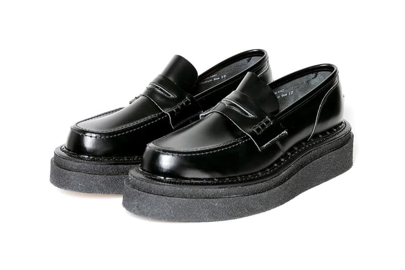 Sacai George Cox Collaboration shoes royal road footwear gibson loafer black beige JPY price release aoyama tokyo online info 