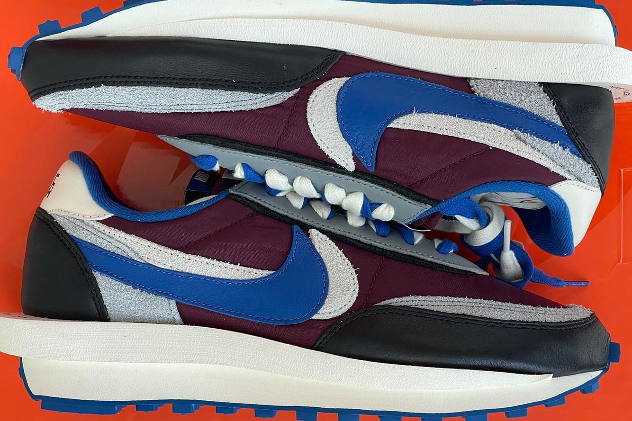 Sacai x UNDERCOVER x Nike LDWaffle Midnight Spruce Night Maroon