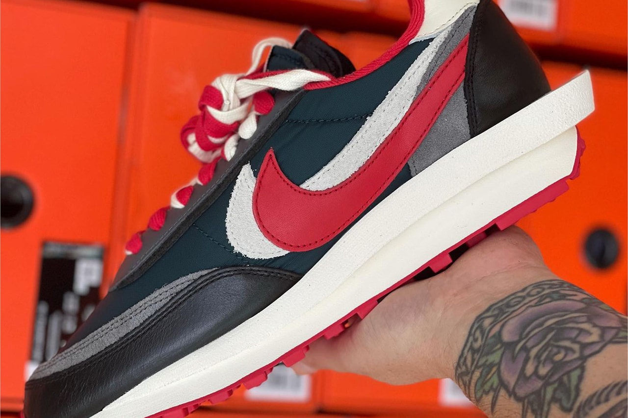 sacai x UNDERCOVER x Nike LDWaffle "Midnight Spruce"