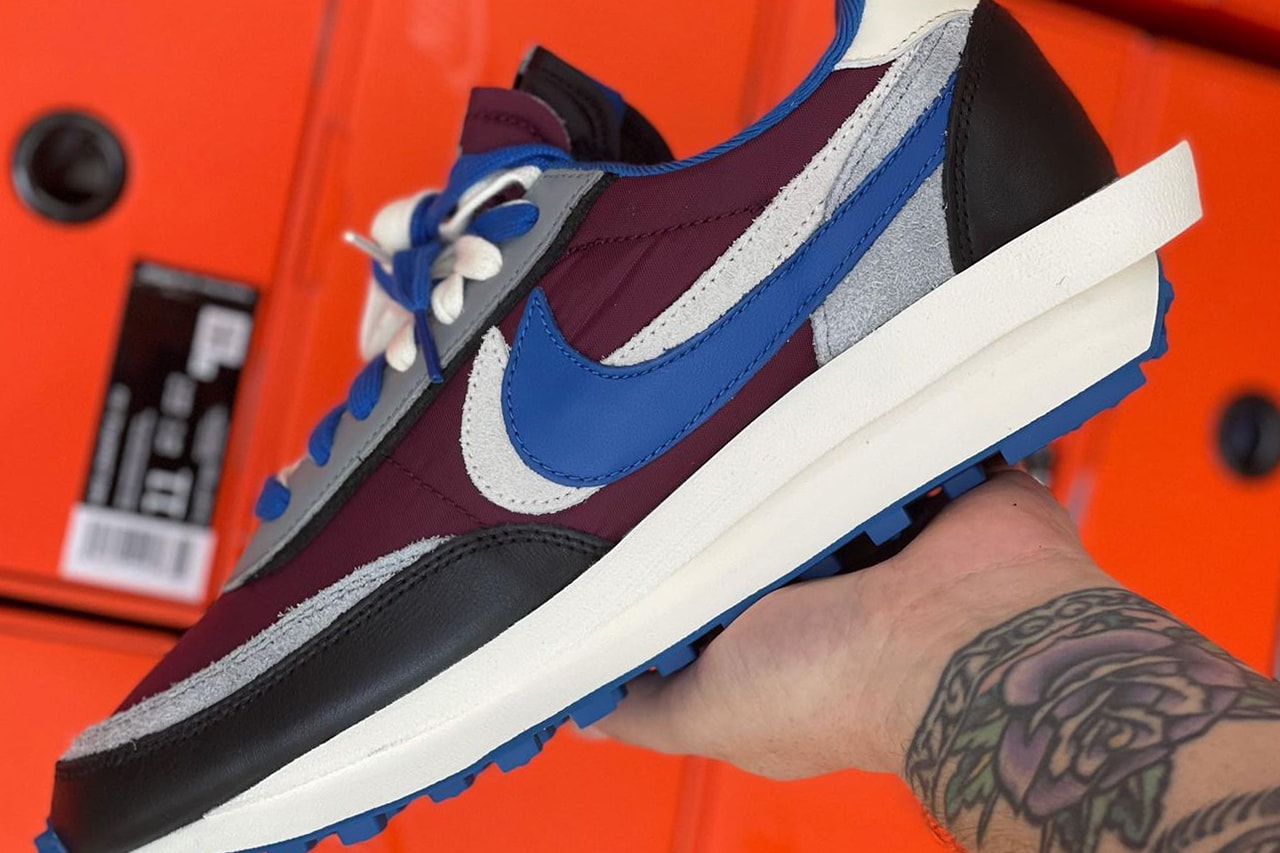 Sacai x UNDERCOVER x Nike LDWaffle Midnight Spruce Night Maroon