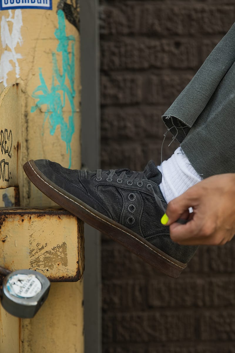 Saucony Jazz Court High White Black Yellow