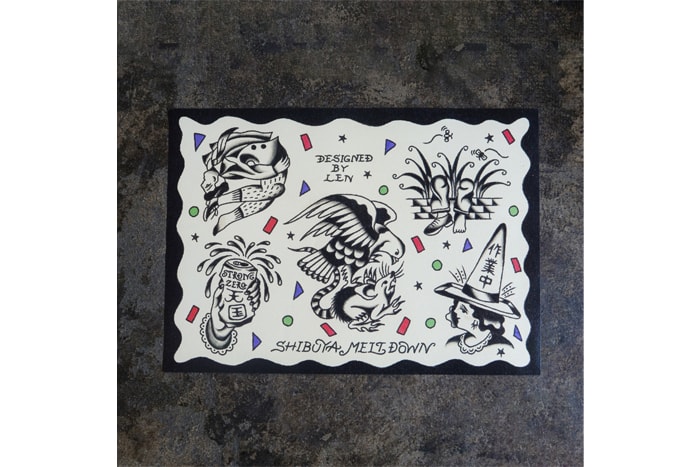 Shibuya Meltdown and Tattoo Studio Yamada Captures Shibuya Streets After Dark t shirt poster len yamada funny drink strong zero release