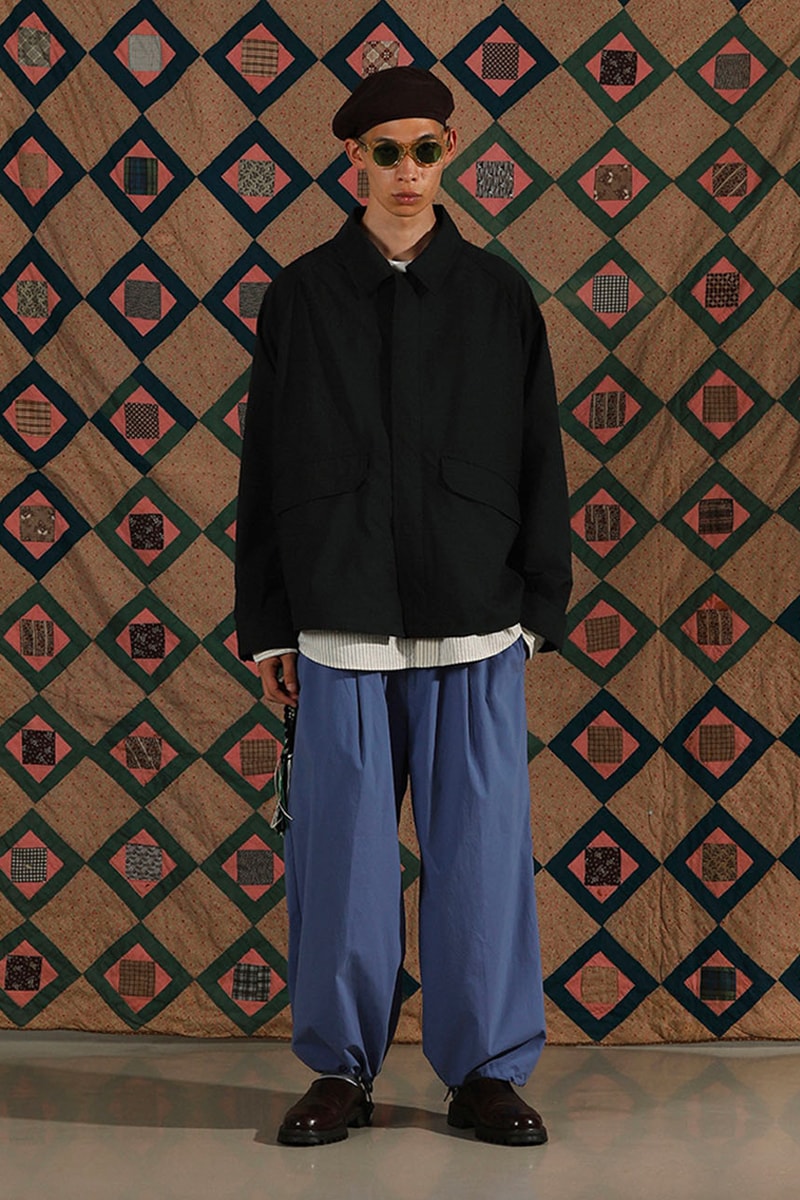Sillage Reveal French Military Inspired FW21 Fall Winter 2021 japanese autumn indigo beret tropical wool bordeaux bleu jackets eco-friendly collection release Lookbook