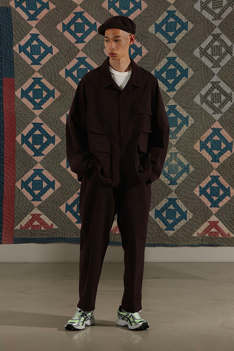 Sillage Reveal French Military Inspired FW21 Fall Winter 2021 japanese autumn indigo beret tropical wool bordeaux bleu jackets eco-friendly collection release Lookbook