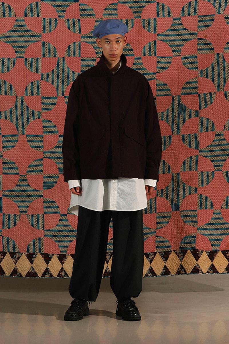 Sillage Reveal French Military Inspired FW21 Fall Winter 2021 japanese autumn indigo beret tropical wool bordeaux bleu jackets eco-friendly collection release Lookbook