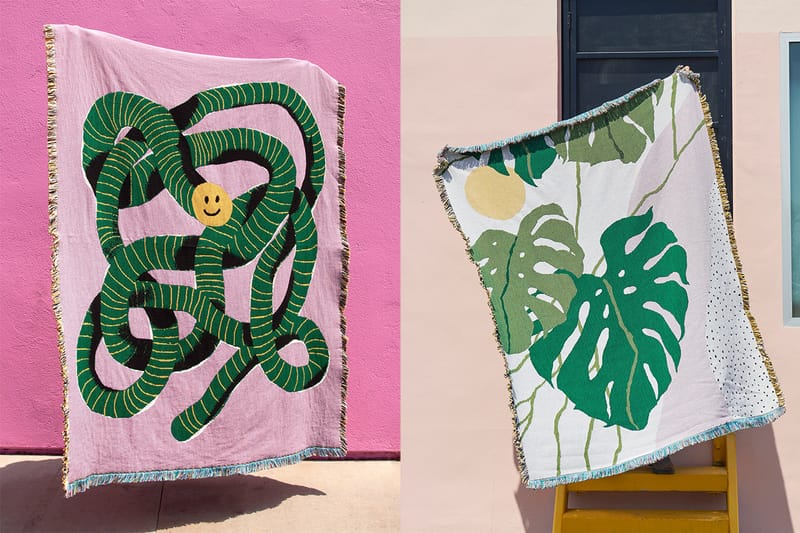 Slowdown Studio Enlists Artists From Around the Globe for Graphic Throws