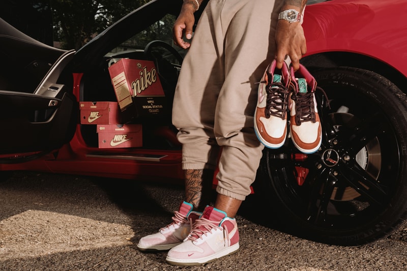 social status nike dunk mid chocolate strawberry milk free lunch short film official release date info photos price store list buying guide
