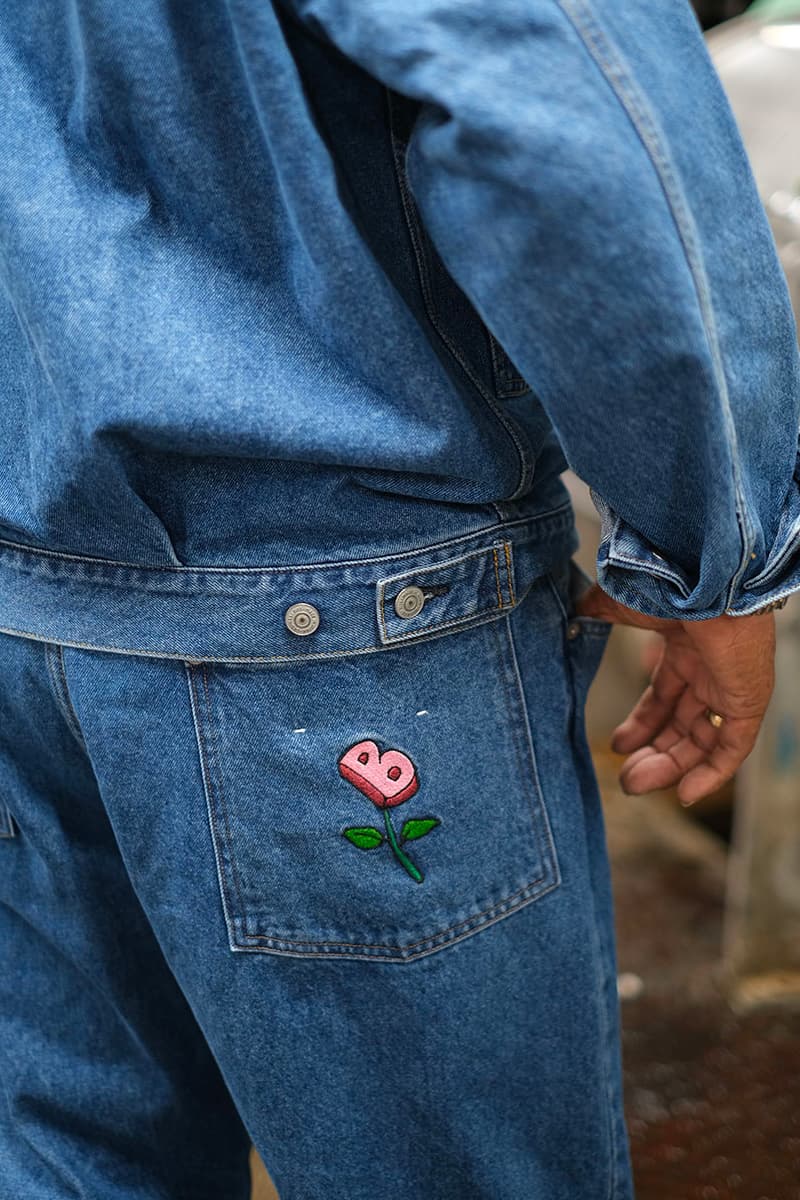 Sound shop balansa busan south korea vintage records ordinary fits denim cap t-shirts flower bee drop retro music apparel clothing release info