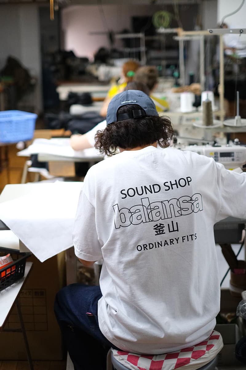 Sound shop balansa busan south korea vintage records ordinary fits denim cap t-shirts flower bee drop retro music apparel clothing release info