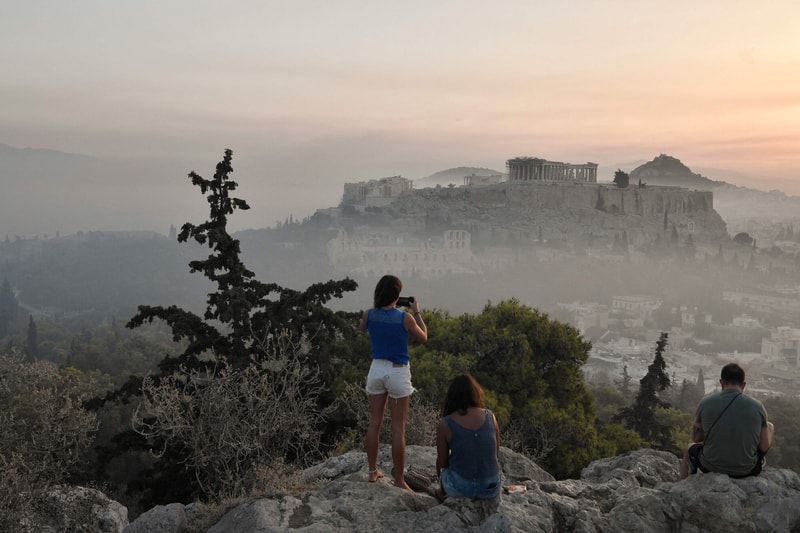 Wildfires Threaten Cultural Monuments Greece Europe 
