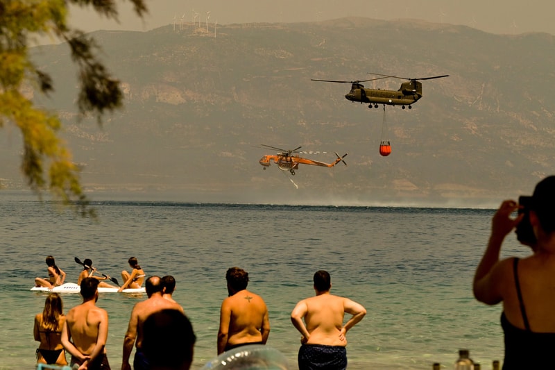 Wildfires Threaten Cultural Monuments Greece Europe 