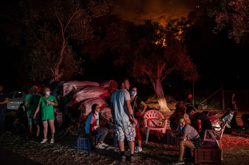 Wildfires Threaten Cultural Monuments Greece Europe 