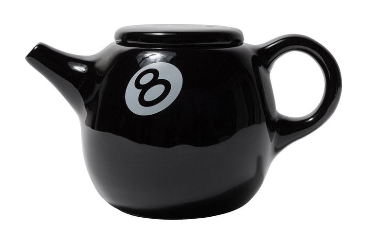 Spill the Tea With Stüssy's 8-Ball Ceramic Teapot