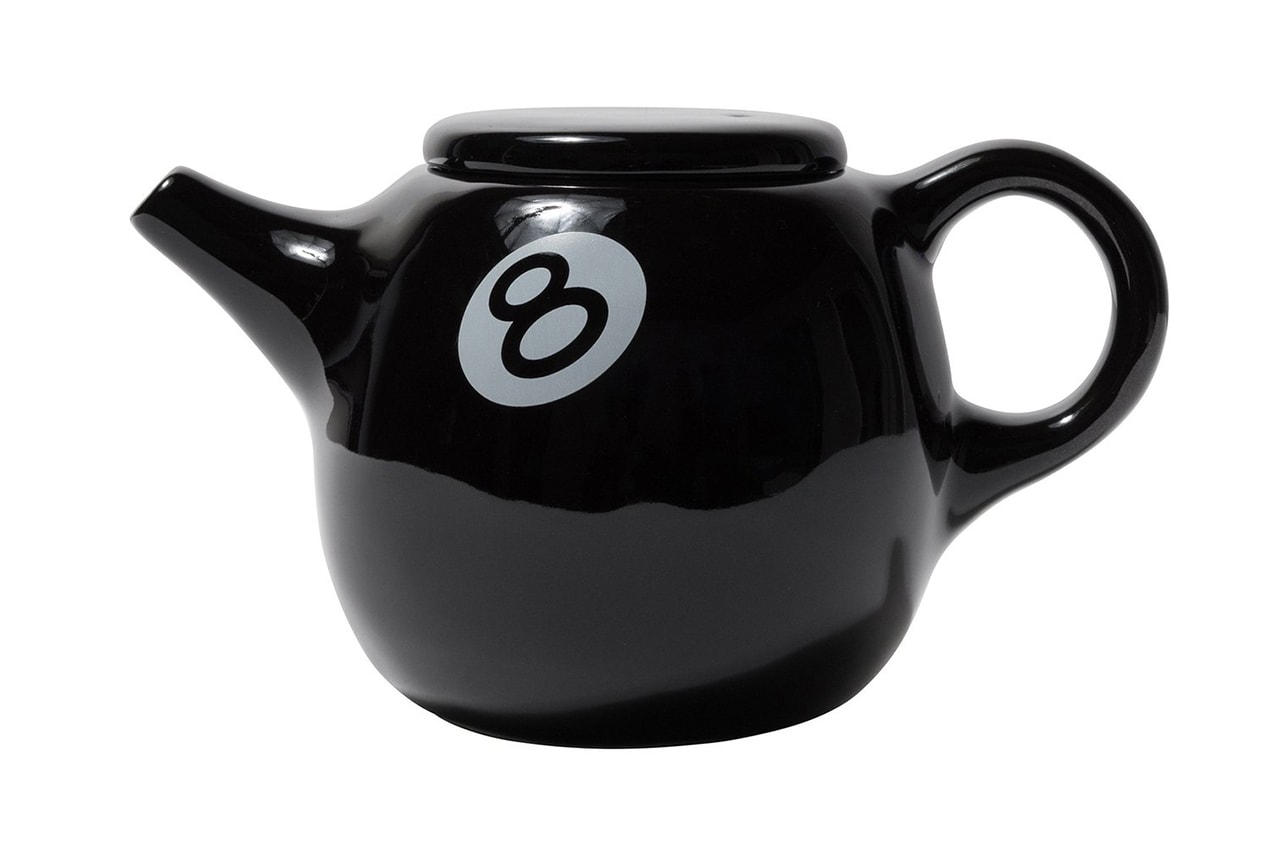 Stüssy 8-Ball Ceramic Teapot Homeware Accessories Design Interior Kitchen Coffee Tea 