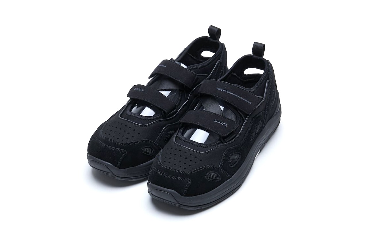 Suicoke AKK-ab Sandals Black/Beige/Gray Release HBX strap outdoor trail footwear