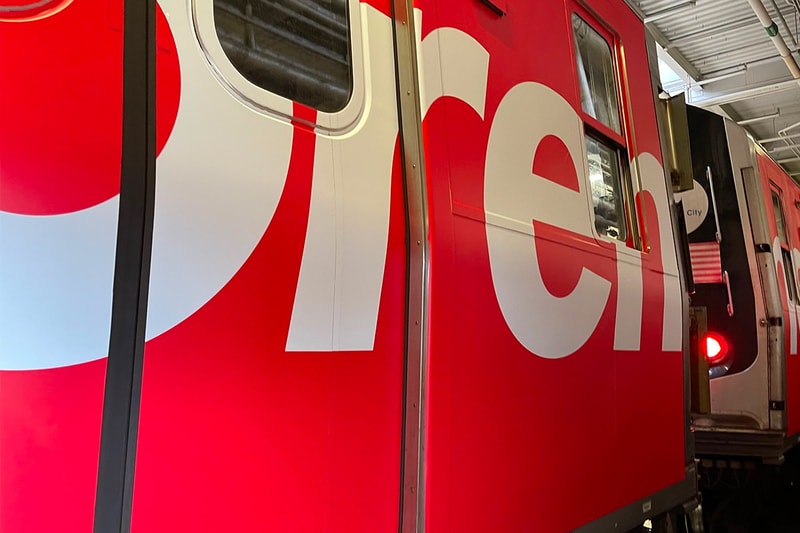 Supreme Box Logo New York MTA Subway Train Images Info Metropolitan Transportation Authority L Line