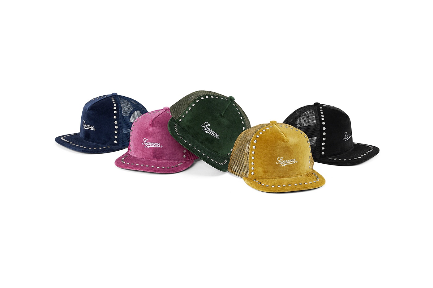 Supreme Fall/Winter 2021 Hats and Beanies skittles skrek Lady Pink kangol trapper hat trucker bucket hats 5-panels 