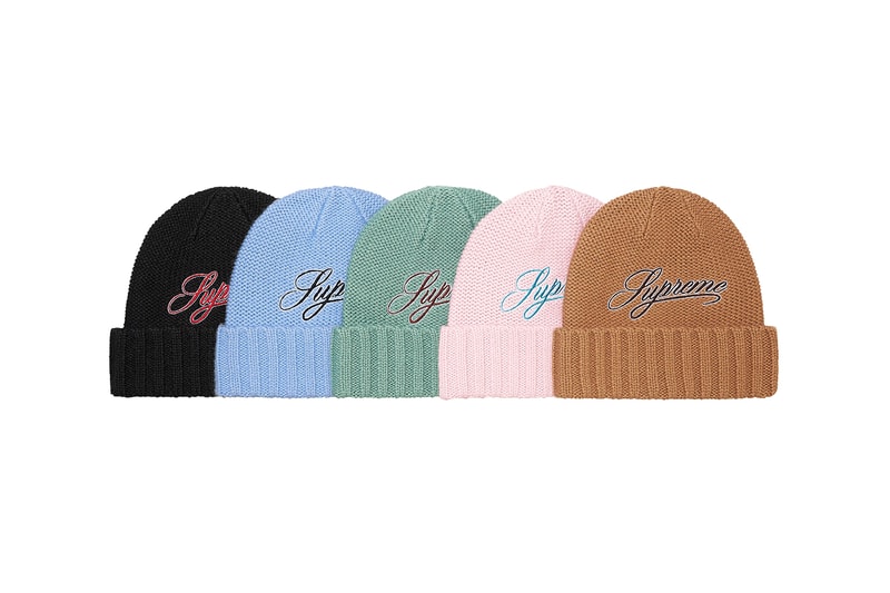 Supreme Fall/Winter 2021 Hats and Beanies skittles skrek Lady Pink kangol trapper hat trucker bucket hats 5-panels