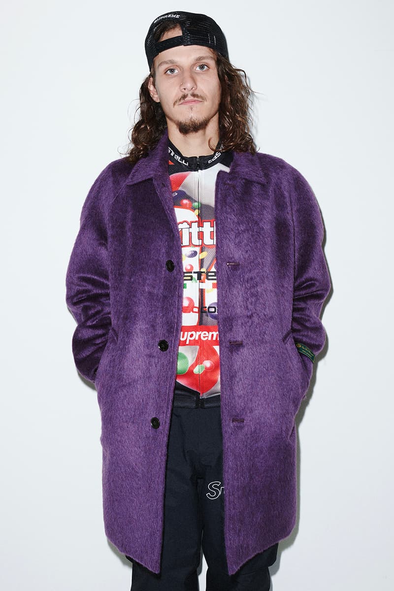 Supreme Fall/Winter 2021 Lookbook New York Yankees GORE TEX Tadanori Yokoo STASH Lady Pink Christopher Wool Nas DMX John Coltrane Skittles Mitchell & Ness Jackets Sweatshirts Shirts Tops Tees T Pants Beanies Hats Bags Accessories Release Date Buy Price 