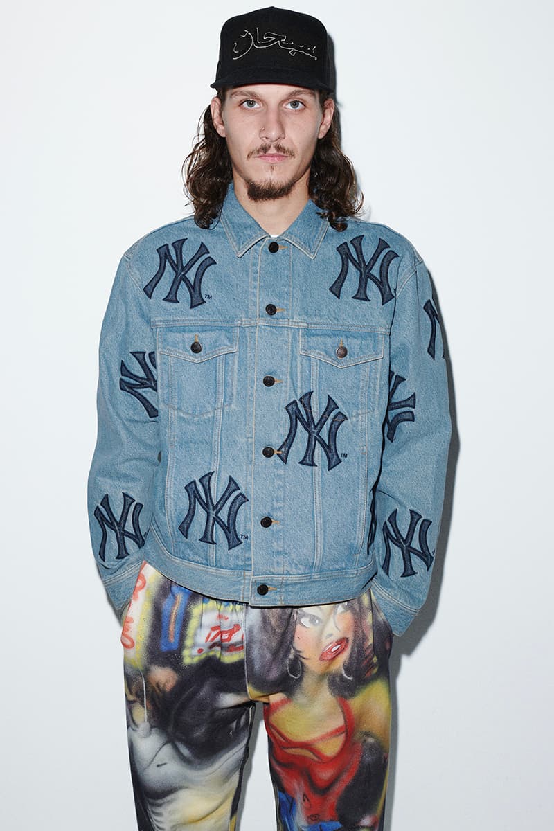 Supreme Fall/Winter 2021 Lookbook New York Yankees GORE TEX Tadanori Yokoo STASH Lady Pink Christopher Wool Nas DMX John Coltrane Skittles Mitchell & Ness Jackets Sweatshirts Shirts Tops Tees T Pants Beanies Hats Bags Accessories Release Date Buy Price 