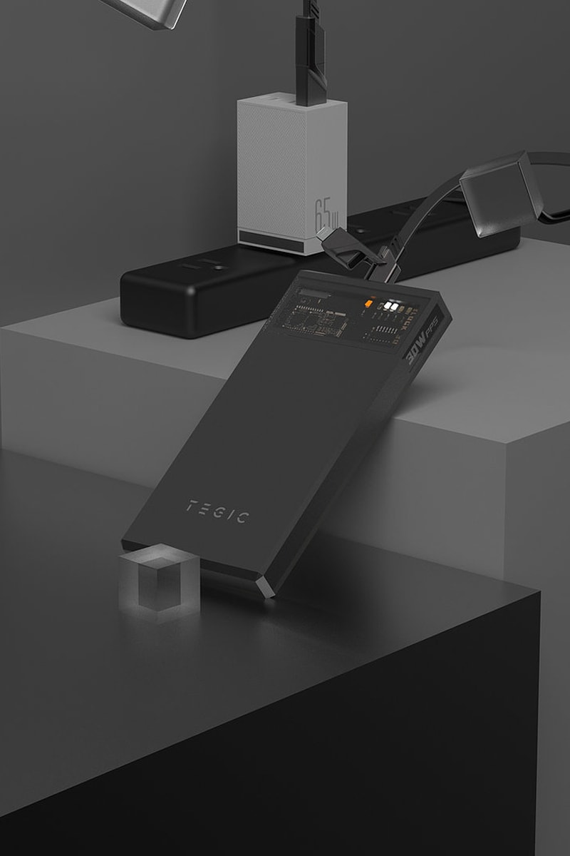 Tegic Block 30 power bank mobile phone charger mobile phones travel power charging industrial design tech 