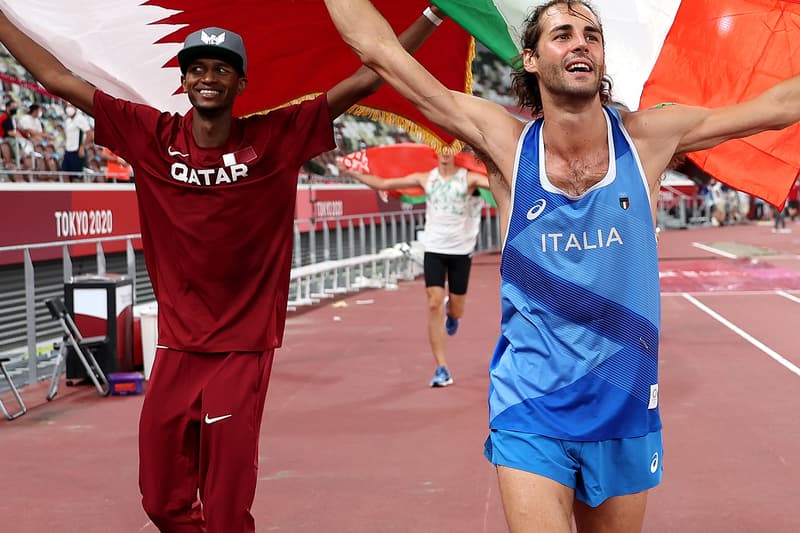 Tokyo Olympics Mutaz Essa Barshim Gianmarco Tamberi share mens high jump gold news high jump sports 