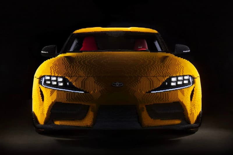 LEGO Builds Drivable Life-Size Toyota GR Supra blocks steering wheel tires 1 to 1 electric motor 17 miles per hour legoland japan news