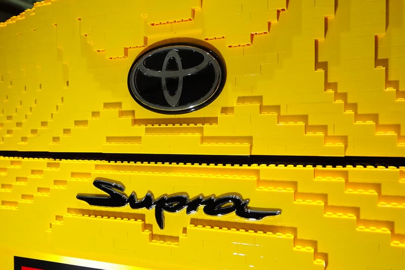 LEGO Builds Drivable Life-Size Toyota GR Supra blocks steering wheel tires 1 to 1 electric motor 17 miles per hour legoland japan news