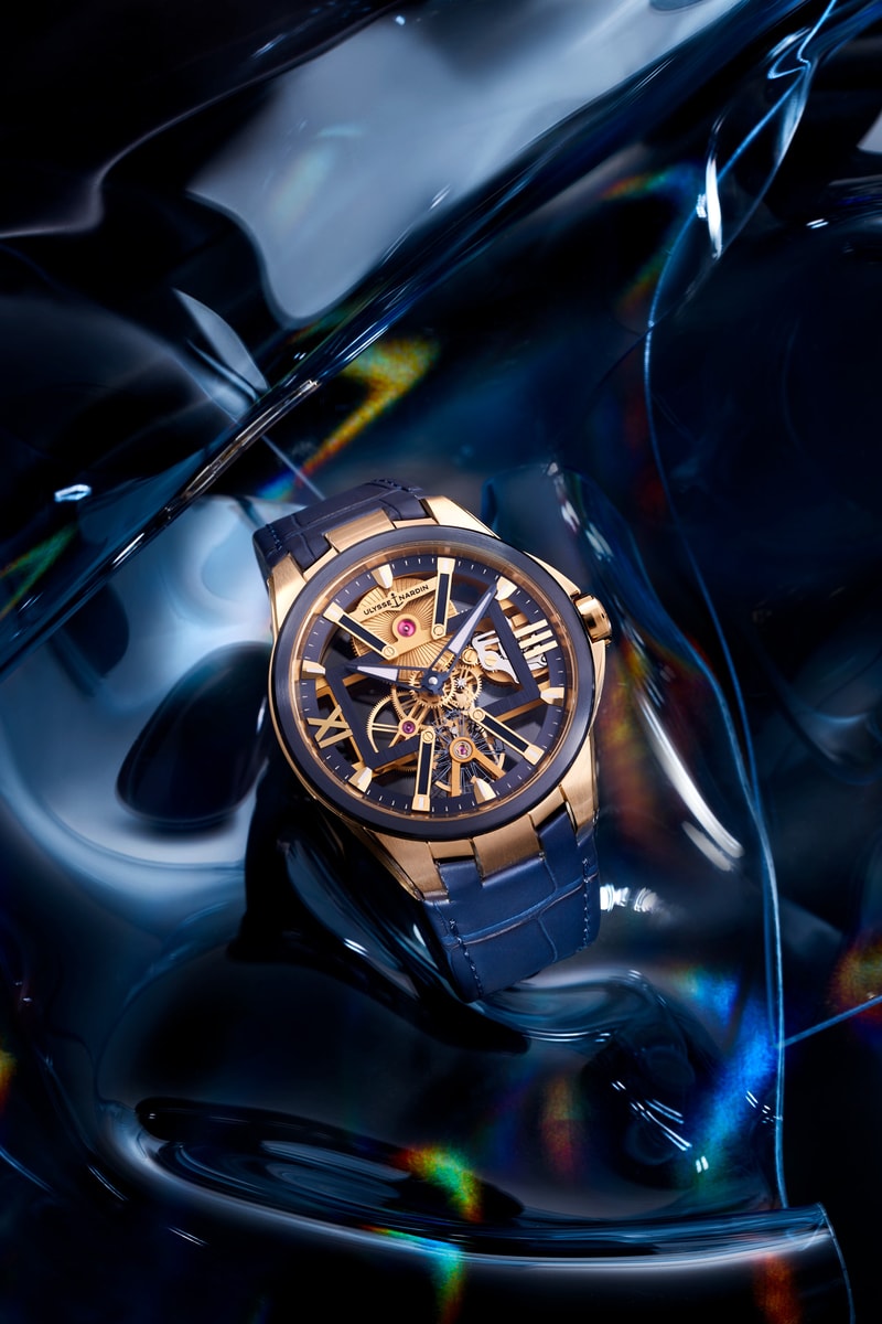 ulysse nardin carbonium 40% less environmental impact resistance-to-lightness ratio aeronautical pieces open-worked skeletonization X-ray three dimensional heart shape UN-371 caliber SKELETON X X collection BLAST fire ice photographer Carsten Peter four different satin-finish versions skeleton case rectangular frame, a 3-horned signature x marks spot 2.5 Hz ROSE GOLD BLAST, BLACK BLAST, WHITE BLAST and BLUE BLAST structured rubber, leather, velvet audacious technology future