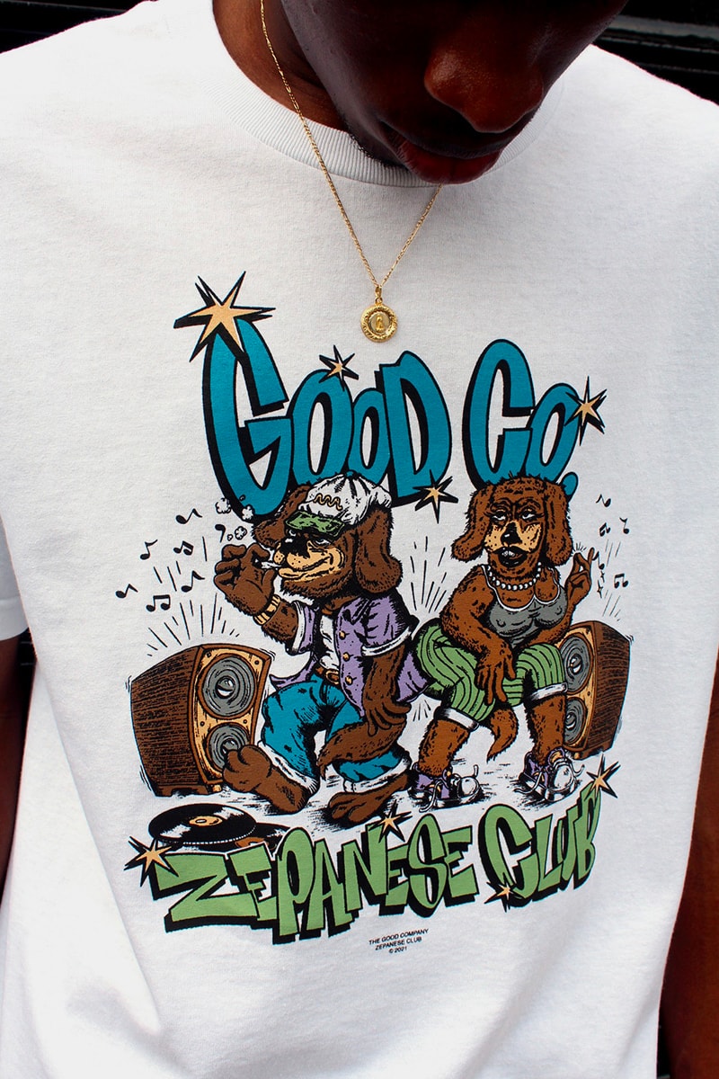 Zepanese Club x The Good Company Collab Release Japan New York fashion t-shirts caps shorts white grey black
