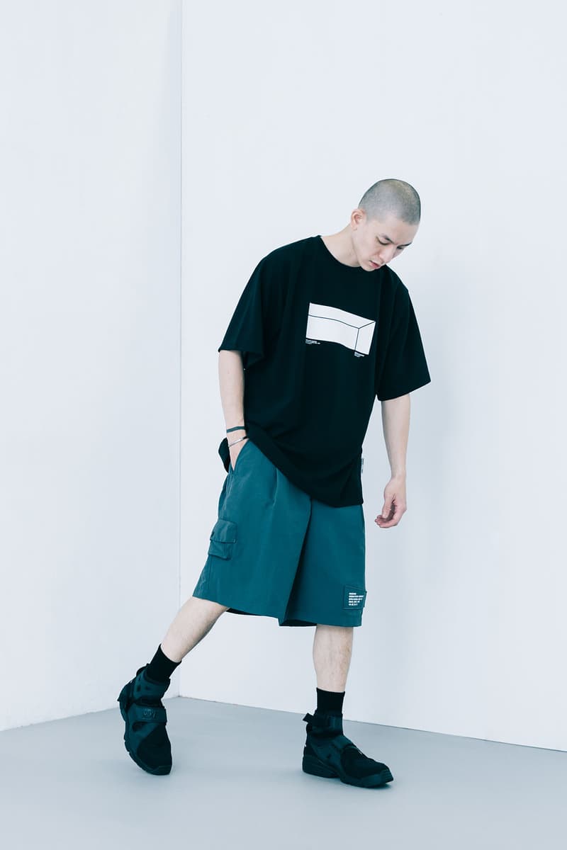 WISDOM Geometry SS21 limited edition environmentally sustainable spatial shincool t shirt shorts comfortable Whiterock release taiwan drop