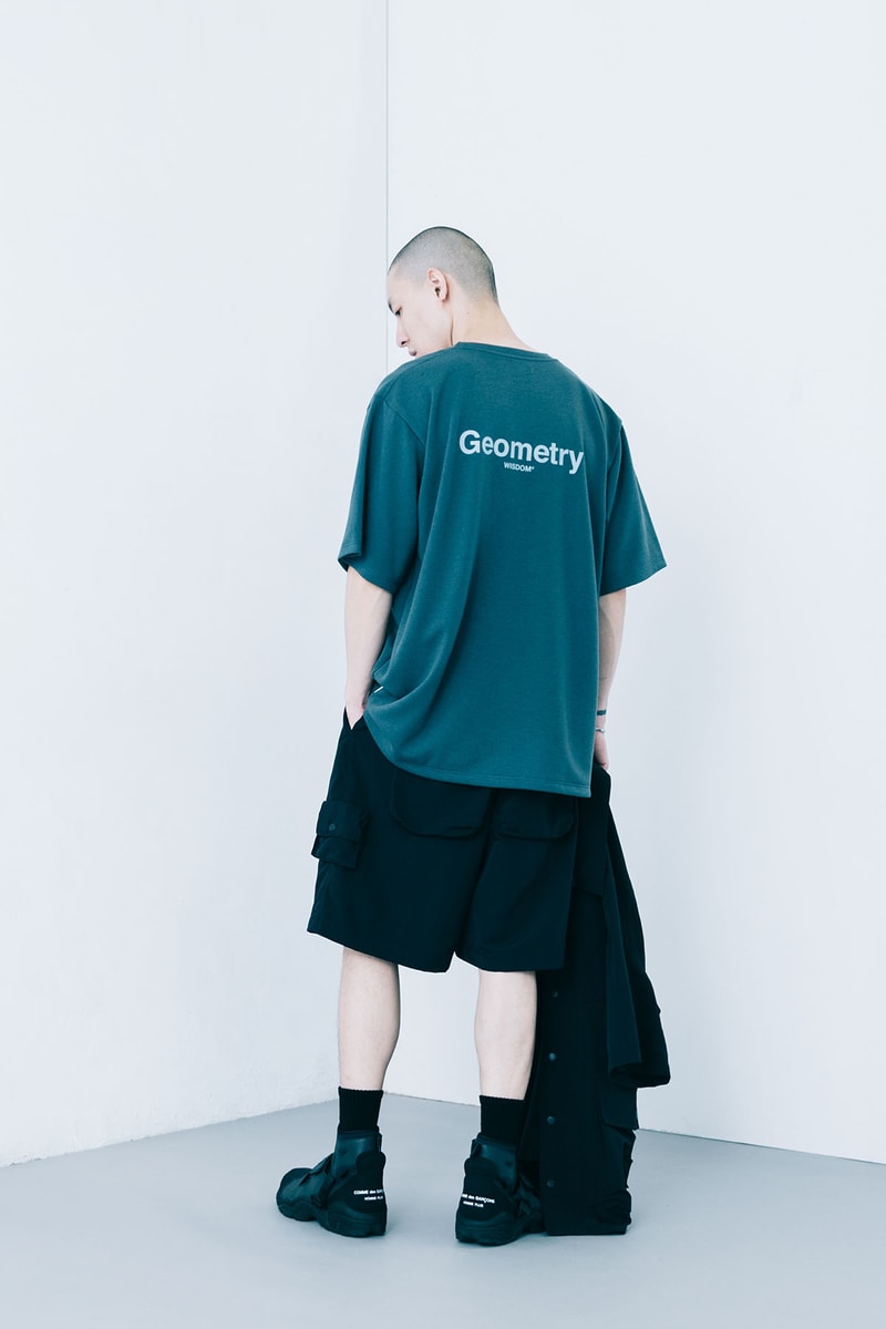 WISDOM Geometry SS21 limited edition environmentally sustainable spatial shincool t shirt shorts comfortable Whiterock release taiwan drop