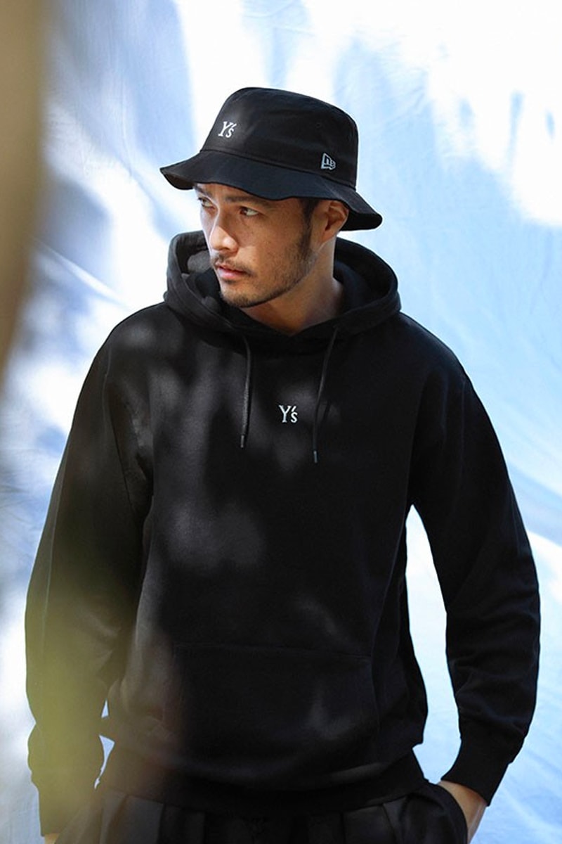 Y's Yohji Yamamoto New Era Blacked Out Essentials FW21 Fall winter 2021 white embroidery bucket hat cap long-sleeve t-shirt dress shoulder bag release