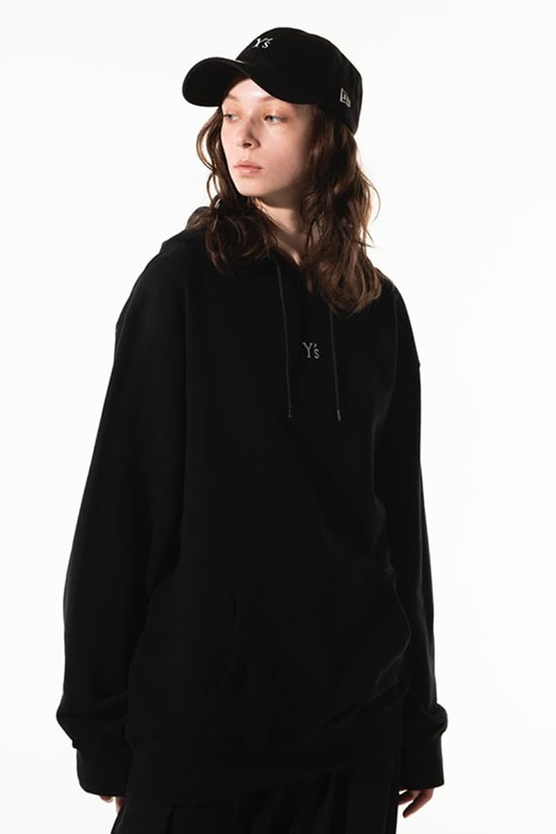 Y's Yohji Yamamoto New Era Blacked Out Essentials FW21 Fall winter 2021 white embroidery bucket hat cap long-sleeve t-shirt dress shoulder bag release