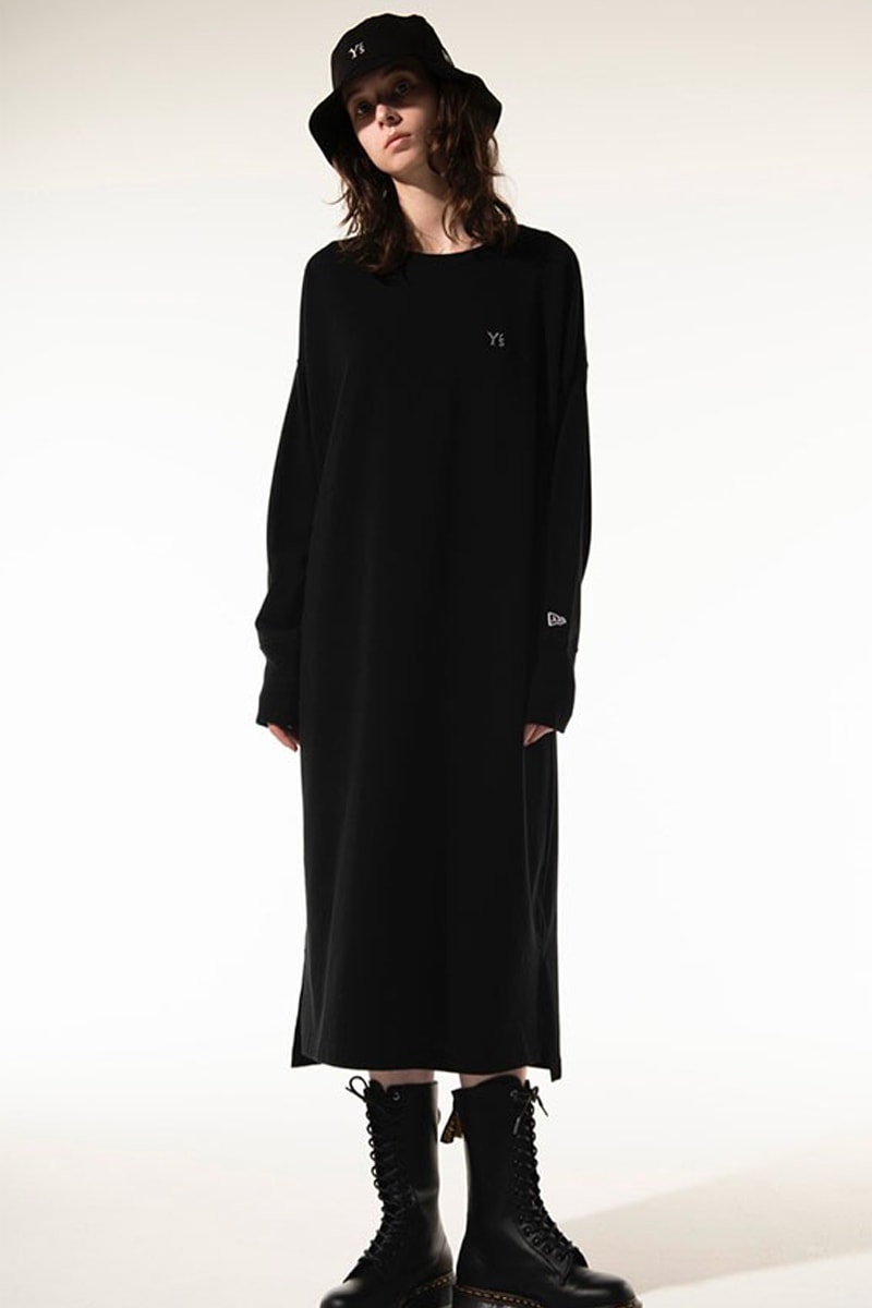 Y's Yohji Yamamoto New Era Blacked Out Essentials FW21 Fall winter 2021 white embroidery bucket hat cap long-sleeve t-shirt dress shoulder bag release