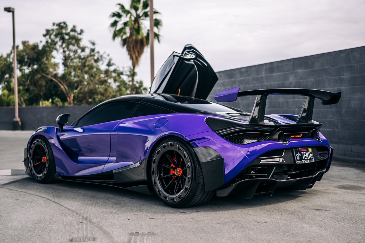 1016 Industries McLaren 720S Purple Carbon Fiber 3D Printed Body Kit Engine Tune Power Race Exhaust System $650,000 USD Supercar Custom Tuned